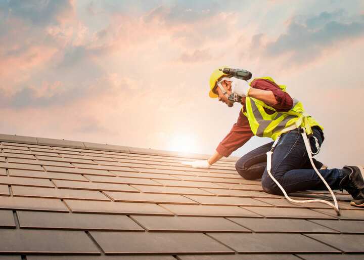 Professional emergency roof repair after a storm in Pacific Palisades, CA.